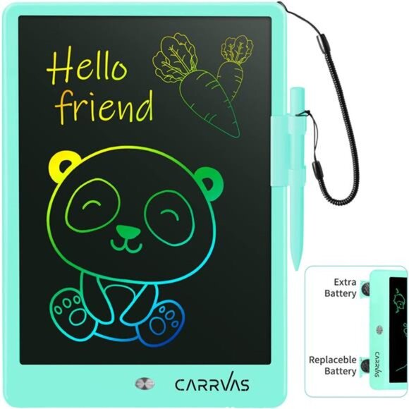 LCD Writing Tablet 10 Inch Colorful Drawing Pad for Kids Erasable Reusable - Picture 1 of 7